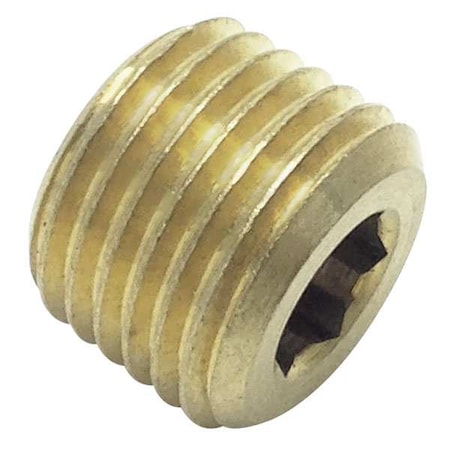 Legris 0205 13 00 - Brass Internal Hex Head Plug, Male BSPT