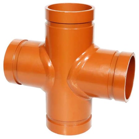 Gruvlok 0390024180 - Cross, DI, Grooved 6", 6", 6", 6"