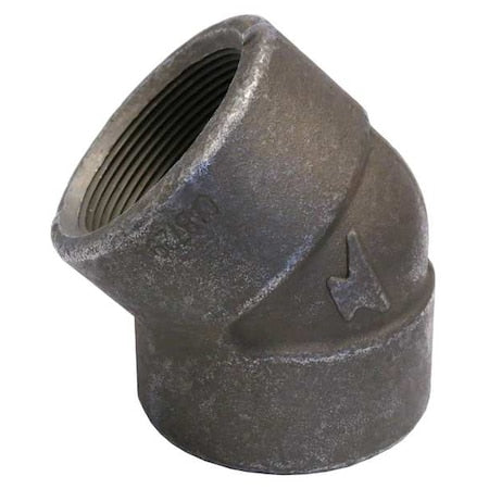 Anvil 0361013204 - 45 Degrees Elbow Elbow, 1-1/4" Pipe, FNPT, Forged Steel, Class 2000