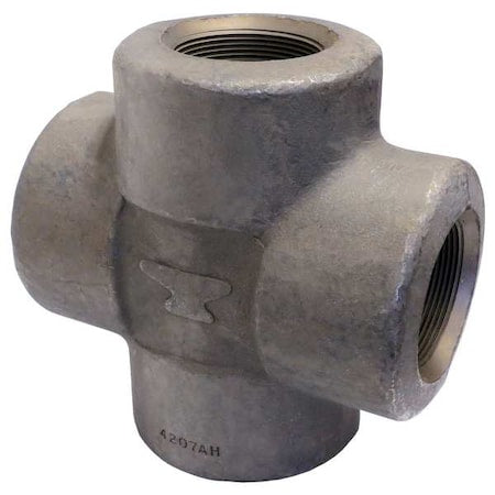 Anvil 0361238017 - Cross Cross, 3" Pipe, FNPT, Forged Steel, Class 6000