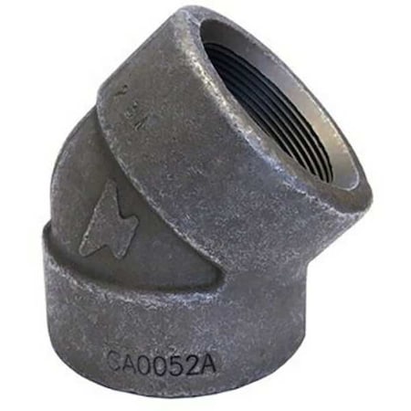 Anvil 0361110208 - 45 Degree Elbow 45 Degree Elbow, 1/4" Pipe, FNPT, Black Forged Steel, Class 3000