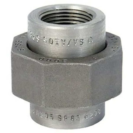 Anvil 0361500804 - Union Union, 1/2" Pipe, FNPT, Black Forged Steel, Class 3000