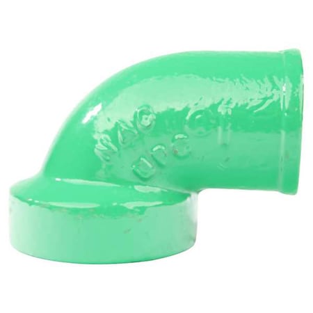 ZFB220326 - 90 Degrees Elbow Bend Tapped 1/4 Bend, 1-1/2" Pipe, Female Socket, Cast Iron, 0 psi