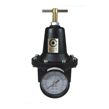 Coilhose Pneumatics 8804GH - Regulator W/Gauge 0-200 PSI 1/2"