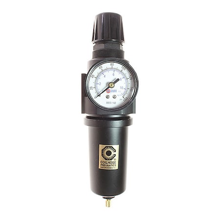 Coilhose Pneumatics 27FC6-GM - F/R Duo W/Gauge Metal Bowl 3/4"