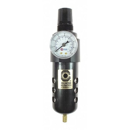 Coilhose Pneumatics 26FC2-DG - F/R Duo W/Automatic Drain Gauge 1/4"