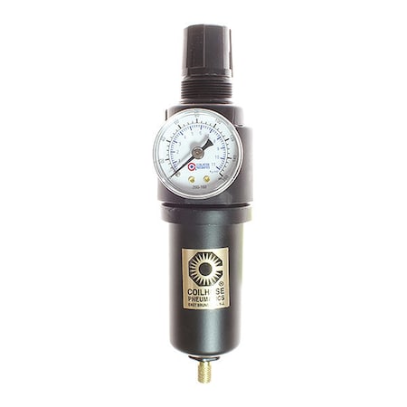 Coilhose Pneumatics 26FC3-GLM - F/R Duo W/Gage 0-60 PSI Metal Bowl 3/8"