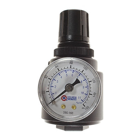 Coilhose Pneumatics 26R3-GP - Regulator W/Gauge Panel Mount 3/8"
