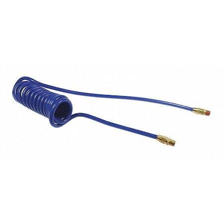 Coilhose Pneumatics PR38-254A-B - Flexcoil 3/8" ID x 25' 1/4" MPT Rdg/Swivel Blue
