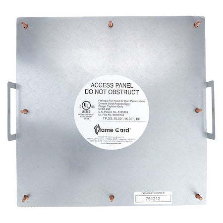Component Hardware 752020 - Flat Grease Duct Access Door,20" x 20"