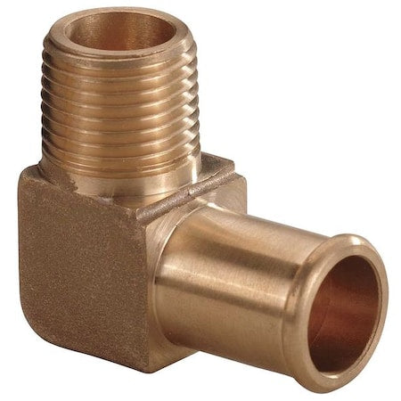 6AFJ7 - Hose Barb, 3/8 In Barb, 3/8 In MNPT, Brass, Finish/Coating: Polished