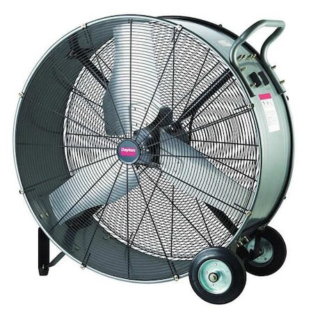Dayton 6ALE4 - Standard Duty Air Circulator, Floor Mount, 48 in Blade Dia, 120 V, 21,000 cfm, Non-Oscillating