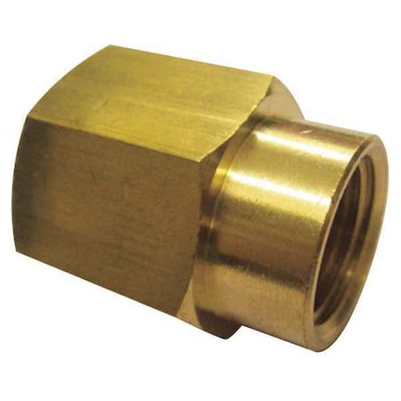 N/A 6AYR5 - Reducing Coupling Brass Reducing Coupling, 1/2 in Female NPT X 1/4 in Female NPT, 10 PK