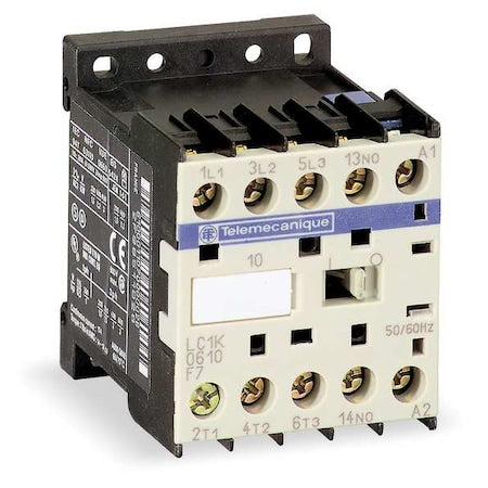 Schneider Electric LC1K0610U7 - IEC Miniature Magnetic Contactor, 1 NO, 240 V AC, 3 P, Non-Reversing, Screw Clamp
