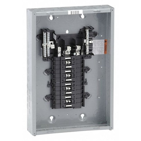 Square D QO324L125G - Load Center, 24 Spaces, 125 A Amps, 120/240 V AC