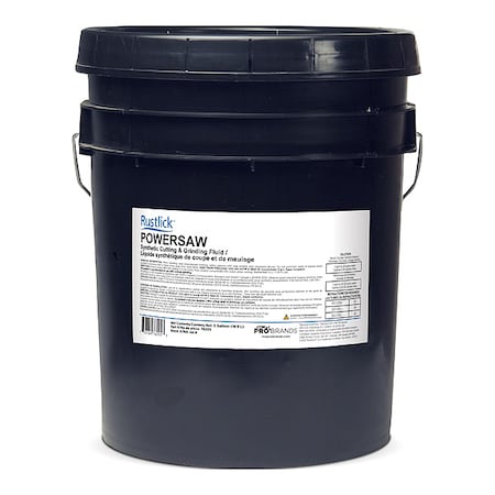 Rustlick 76205 - Cutting Fluid, Powersaw, Synthetic, 5 gal, Pail, Dark Blue