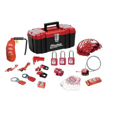 Master Lock 1457VE410KA - Personal Safety Lockout Pouch,Red