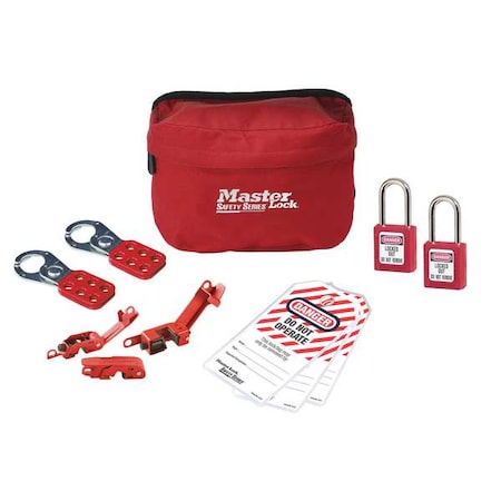 Master Lock S1010E410KABAS - Compact Safety Lockout Pouch, Electrical