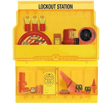 Master Lock S1900VEPRE - Lockout Station,Fasteners,Yellow