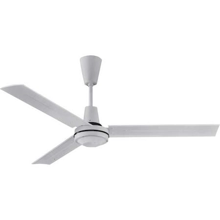 Qmark 36201C - Commercial Ceiling Fan, 3 ft Blade Dia, 3 Blades, Variable Speeds, 120 V AC, White