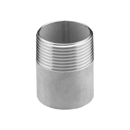 T4WND10 - Pipe Nipple,SS,1/2",NPT,51/2"
