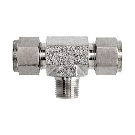 Brennan Industries N2601-08-08-08-SS - Tee, SS, Comp 1/2", Comp 1/2", MNPT 1/2"