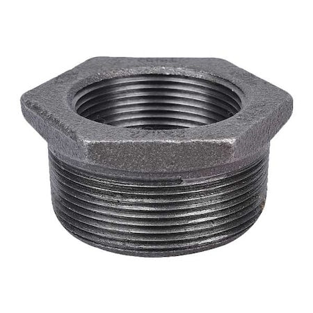783YC7 - Hex Bushing Hex Bushing, 3-1/2" x 3" Pipe, FNPT, Malleable Iron, Class 150