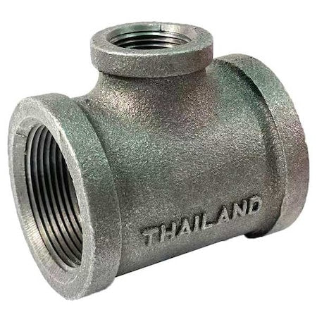783Y34 - Reducing Tee Reducing Tee, 1" x 3/4" Pipe, FNPT, Malleable Iron, Class 300