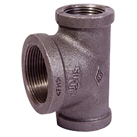 783Y53 - Reducing Tee Reducing Tee, 1/2" x 3/8" Pipe, FNPT, Malleable Iron, Class 150