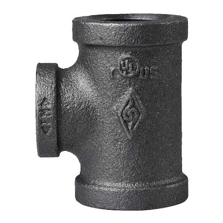 783Y55 - Reducing Tee Reducing Tee, 1/4" x 3/4" Pipe, FNPT, Malleable Iron, Class 150