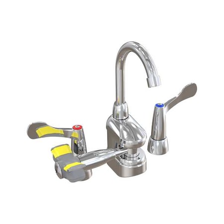 Bradley S19-505W - Plumbed Eyewash, Brass, Silver, For Use With, Emergency Eyewash