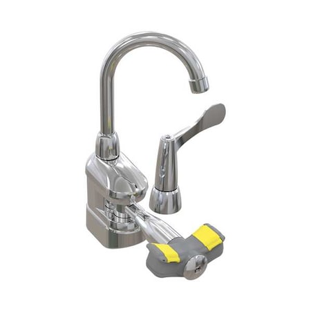 Bradley S19-505T - Plumbed Eyewash, Brass, Silver, For Use With, Emergency Eyewash