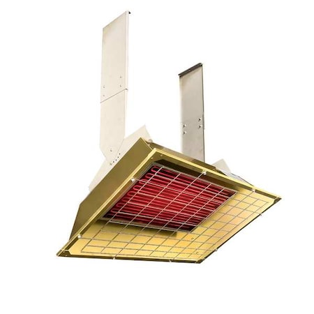 Fostoria P43-FSS-3 - Infrared Overhead Electric Heater, 1, 3 Phase, Aluminum, 480 V AC