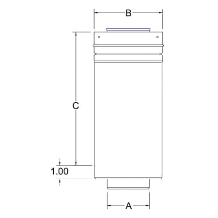 Heatfab SC03L36-316 - Gas Vent Pipe