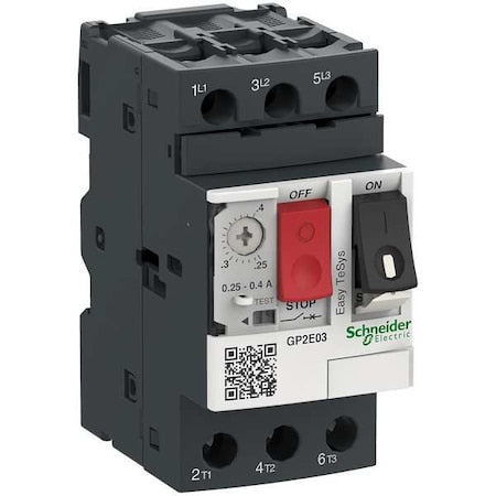 Schneider Electric GP2E03 - Manual Motor Starter, Not Applicable, 3 P, 3 Phase, Push Button, 0.40 A
