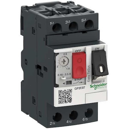 Schneider Electric GP2E07 - Manual Motor Starter, Not Applicable, 3 P, 3 Phase, Push Button, 2.5 A