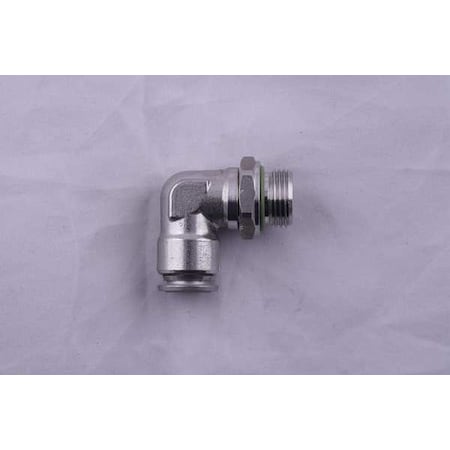 Aignep Usa 60115-6-M5 - Push to Connect Fitting, Stainless Steel, Silver