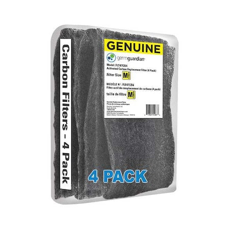Germguardian FLT47CB4 - Air Filter,0.25in D,6.5in H,22in W,Pad,PK4