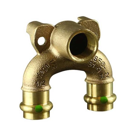 Viega 78802 - Elbow, Bronze, 3/4", 3/4", FNPT 1/2"