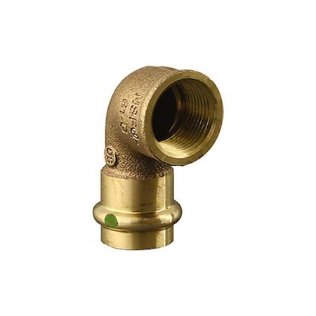 Viega 79535 - Elbow, Bronze, Press-fit 3/4", FNPT 1/2"