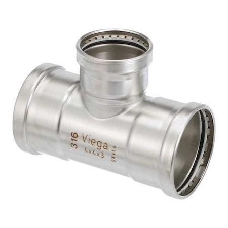 Viega 80810 - Tee, SS, Press-fit 4", 4", 3"