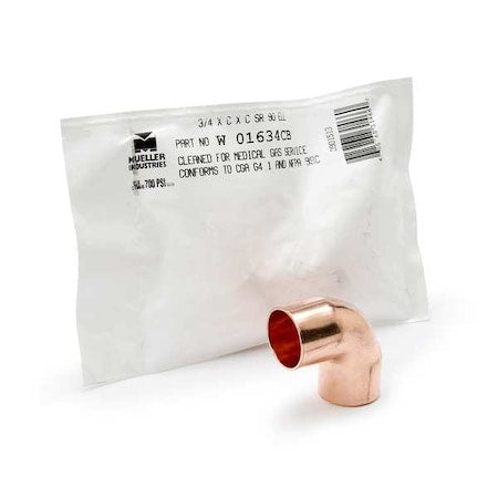 Streamline W 01617CB - Elbow, Copper, Cup 3/8 in, Cup 3/8 in