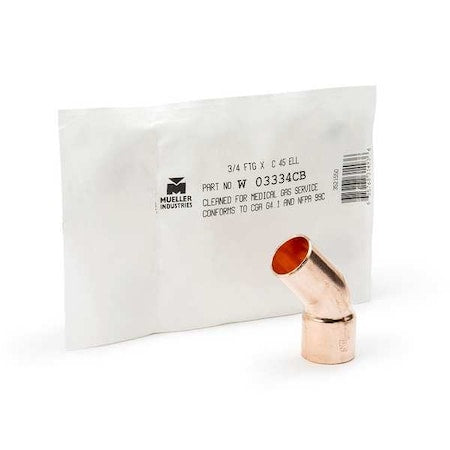 Streamline W 03326CB - Elbow, Copper, Cup 1/2 in, FTG 1/2 in