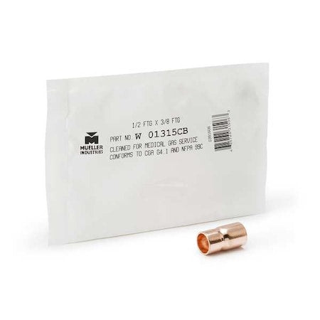Streamline W 01326CB - Straight, Copper, FTG 3/4 in, Cup 1/2 in