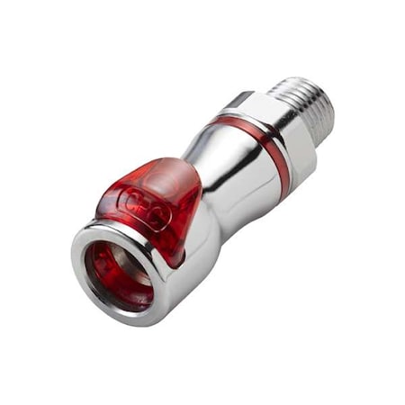 Cpc LQ4D10004RED - Quick Connection Coupling, Brass, 1/4 in