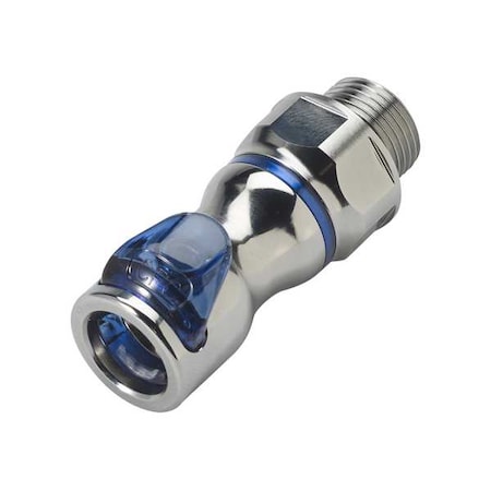 Cpc LQ4D31006BLU - Quick Connection Coupling, Brass, 3/8 in