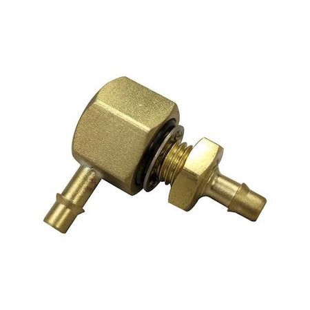 Mem-Co 1/4BK3 1/2-L3 1/2-NP - Brass, Barbed 5/32 in, Barbed 5/32 in