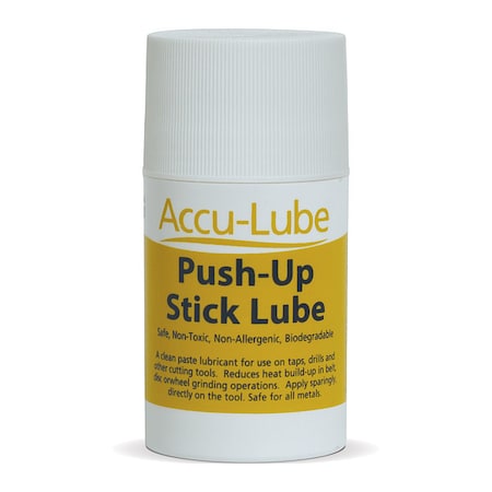 Accu-Lube 79042 - Cutting Fluid, Stick Lube, 2.2 oz, Tube, White