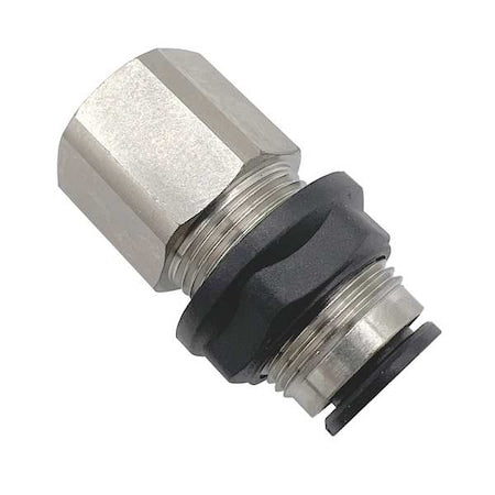 Legris 3136 10 17 - Metric Push-to-Connect Fitting, Brass, Silver