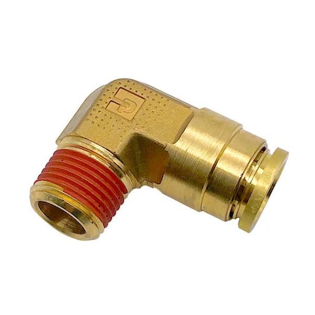 Parker VS169PTC-4-6 - Brass DOT Push-to-Connect Fitting, Brass, Silver